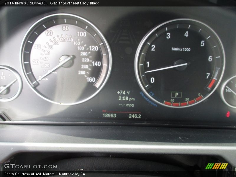 Glacier Silver Metallic / Black 2014 BMW X5 xDrive35i