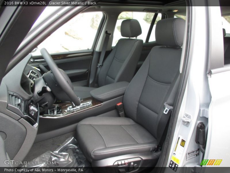 Glacier Silver Metallic / Black 2016 BMW X3 xDrive28i
