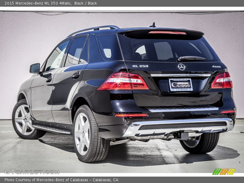 Black / Black 2015 Mercedes-Benz ML 350 4Matic