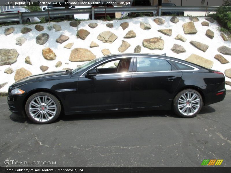 Ultimate Black Metallic / London Tan/Jet 2015 Jaguar XJ XJL Portfolio AWD