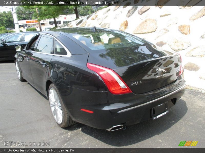Ultimate Black Metallic / London Tan/Jet 2015 Jaguar XJ XJL Portfolio AWD