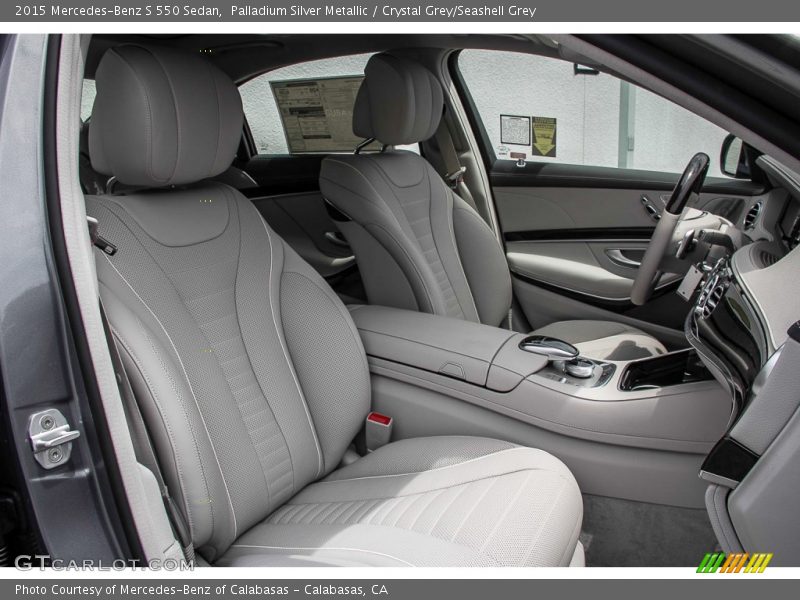 Palladium Silver Metallic / Crystal Grey/Seashell Grey 2015 Mercedes-Benz S 550 Sedan