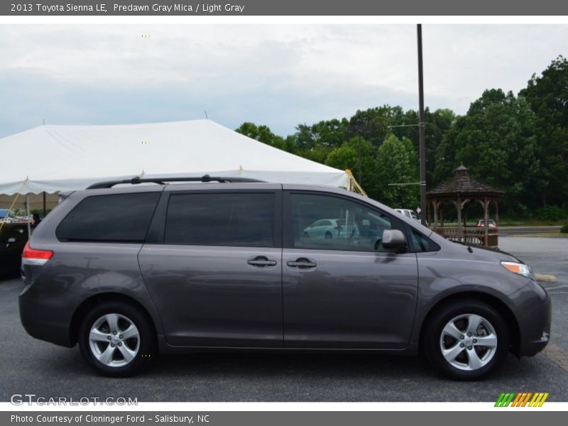 Predawn Gray Mica / Light Gray 2013 Toyota Sienna LE