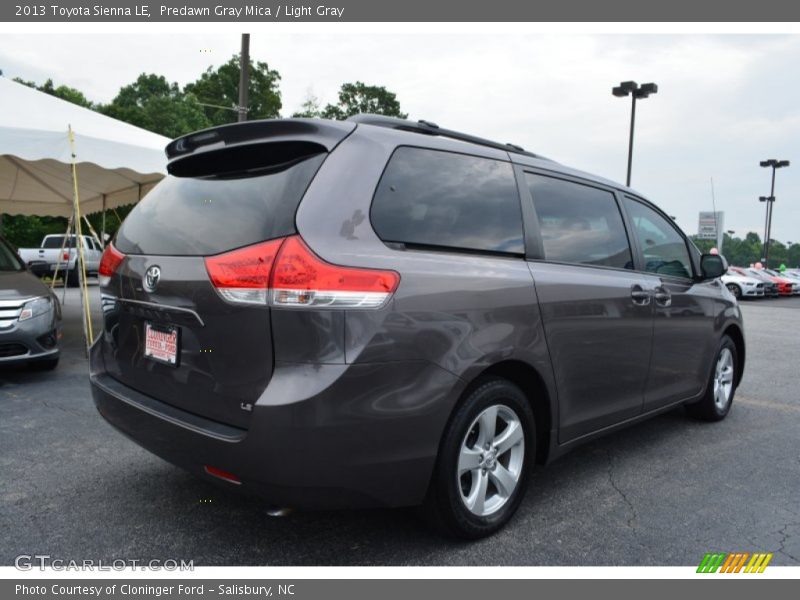 Predawn Gray Mica / Light Gray 2013 Toyota Sienna LE