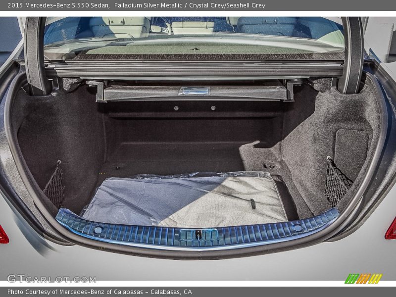 Palladium Silver Metallic / Crystal Grey/Seashell Grey 2015 Mercedes-Benz S 550 Sedan