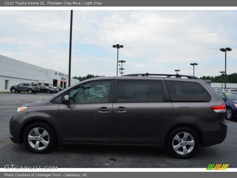 Predawn Gray Mica / Light Gray 2013 Toyota Sienna LE