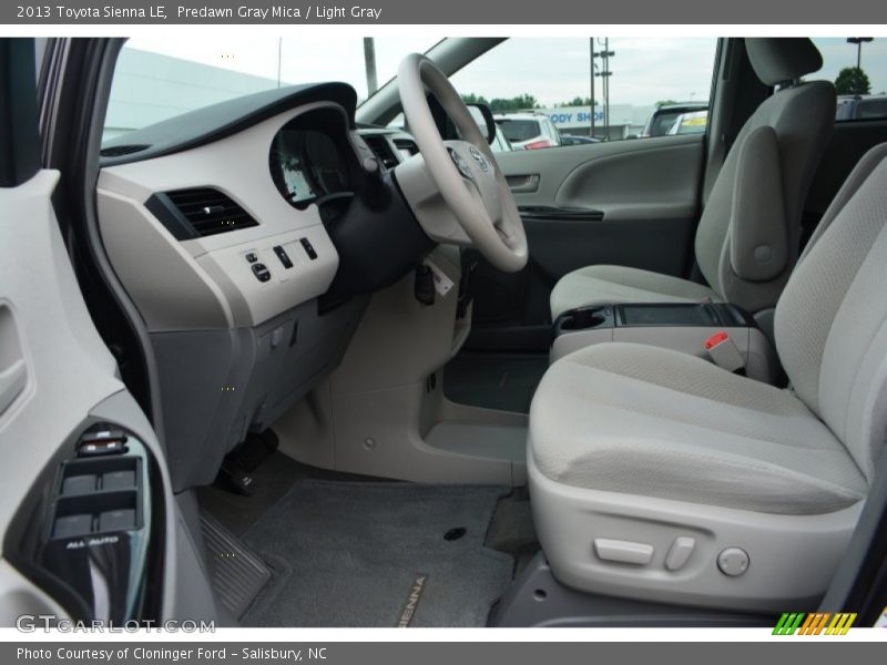 Predawn Gray Mica / Light Gray 2013 Toyota Sienna LE