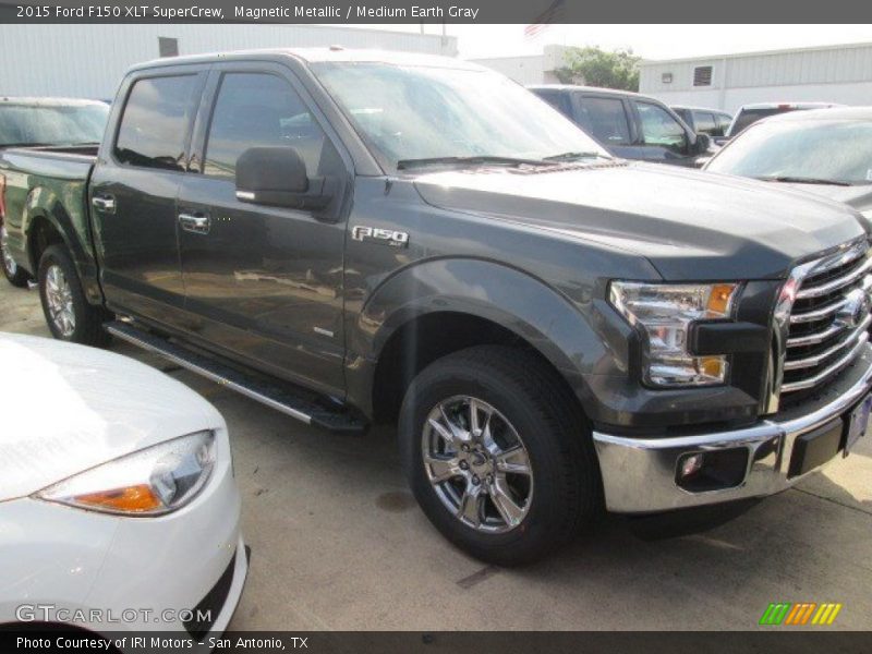 Magnetic Metallic / Medium Earth Gray 2015 Ford F150 XLT SuperCrew