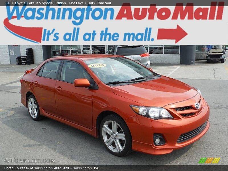 Hot Lava / Dark Charcoal 2013 Toyota Corolla S Special Edition