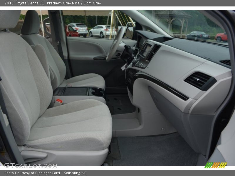 Predawn Gray Mica / Light Gray 2013 Toyota Sienna LE