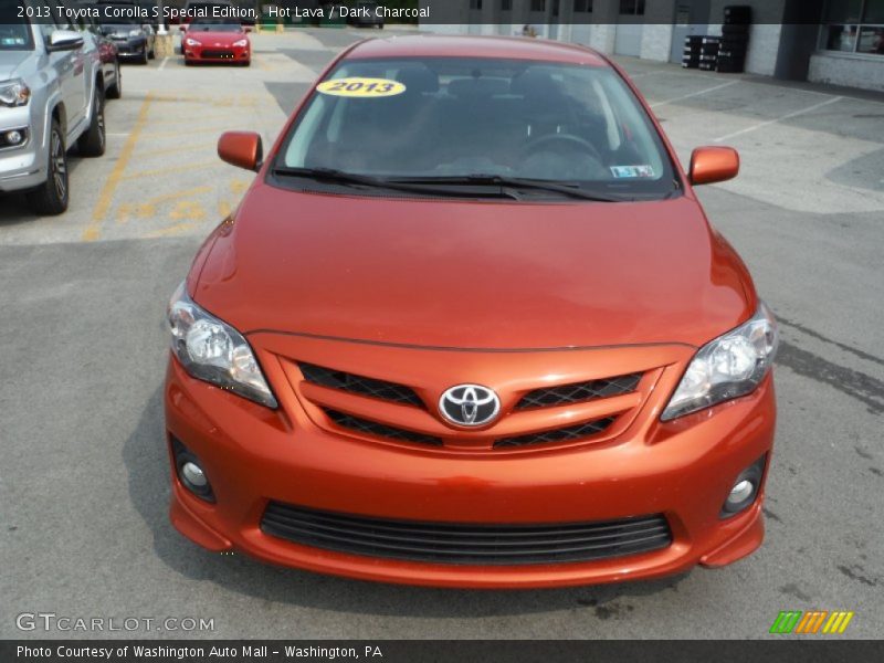 Hot Lava / Dark Charcoal 2013 Toyota Corolla S Special Edition