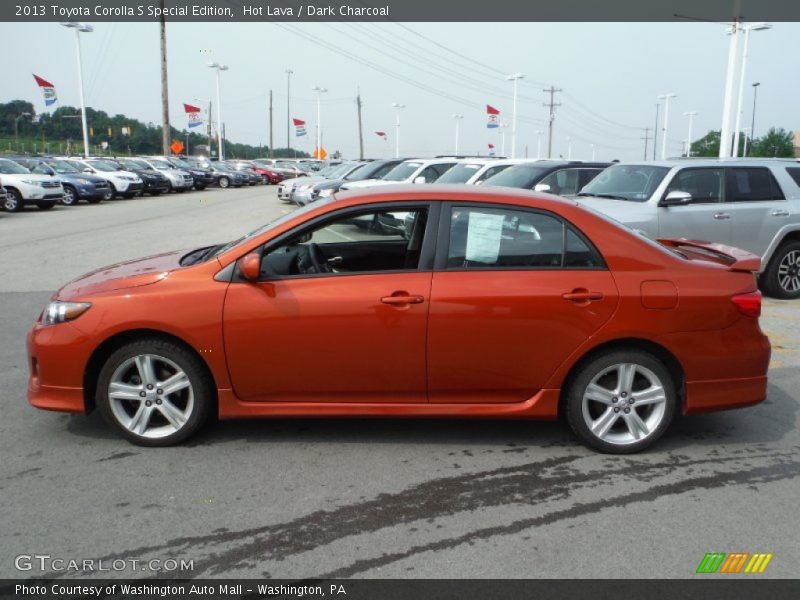 Hot Lava / Dark Charcoal 2013 Toyota Corolla S Special Edition