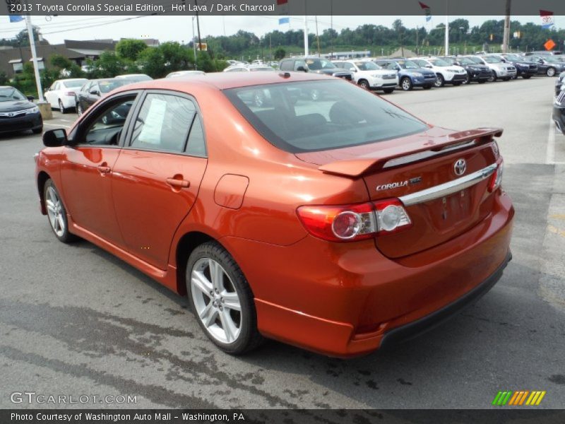Hot Lava / Dark Charcoal 2013 Toyota Corolla S Special Edition