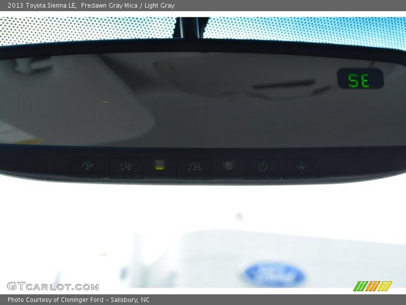 Predawn Gray Mica / Light Gray 2013 Toyota Sienna LE
