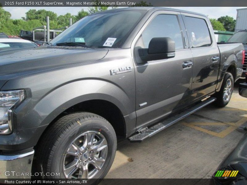 Magnetic Metallic / Medium Earth Gray 2015 Ford F150 XLT SuperCrew