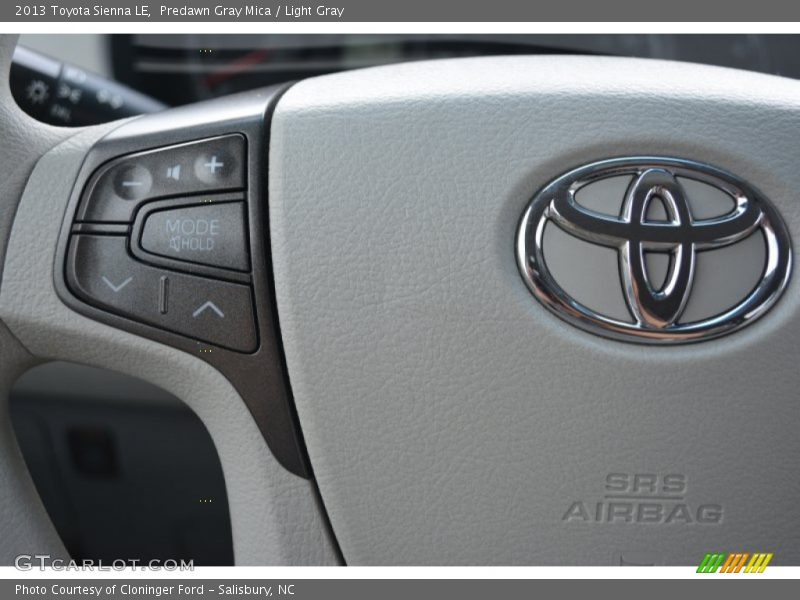 Predawn Gray Mica / Light Gray 2013 Toyota Sienna LE