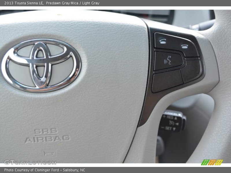 Predawn Gray Mica / Light Gray 2013 Toyota Sienna LE