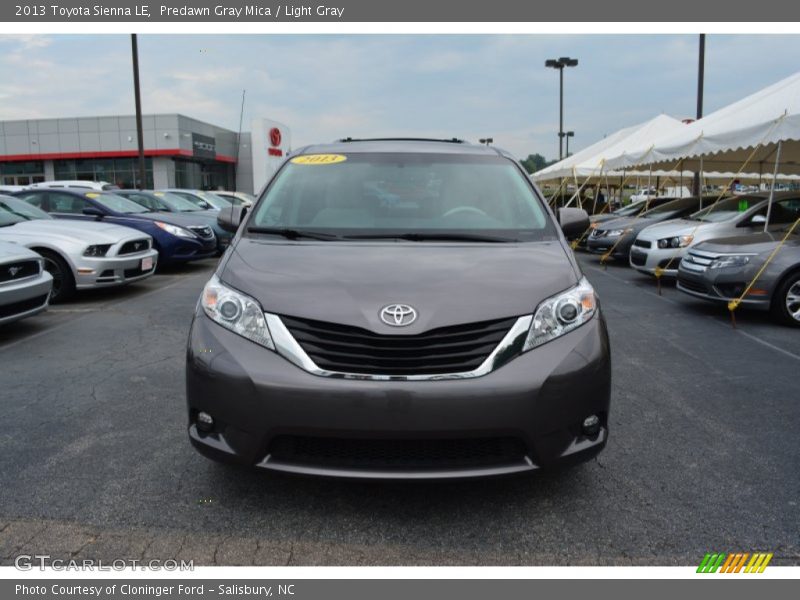 Predawn Gray Mica / Light Gray 2013 Toyota Sienna LE