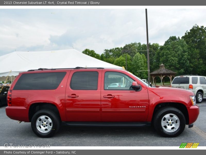 Crystal Red Tintcoat / Ebony 2013 Chevrolet Suburban LT 4x4