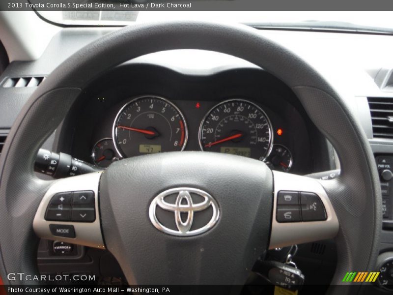 Hot Lava / Dark Charcoal 2013 Toyota Corolla S Special Edition