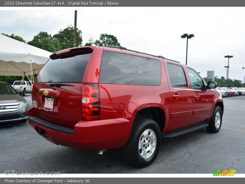 Crystal Red Tintcoat / Ebony 2013 Chevrolet Suburban LT 4x4