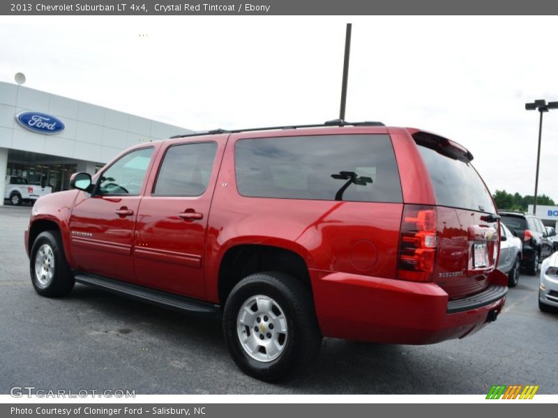 Crystal Red Tintcoat / Ebony 2013 Chevrolet Suburban LT 4x4