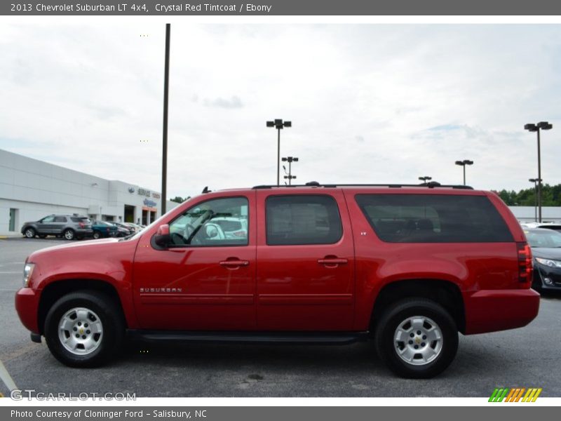 Crystal Red Tintcoat / Ebony 2013 Chevrolet Suburban LT 4x4