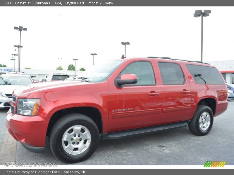 Crystal Red Tintcoat / Ebony 2013 Chevrolet Suburban LT 4x4