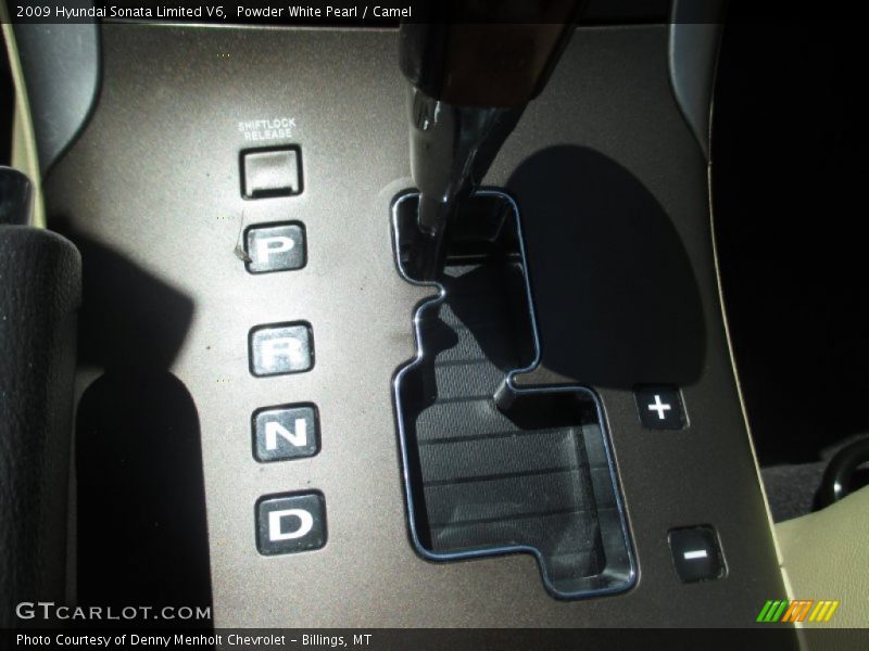Powder White Pearl / Camel 2009 Hyundai Sonata Limited V6