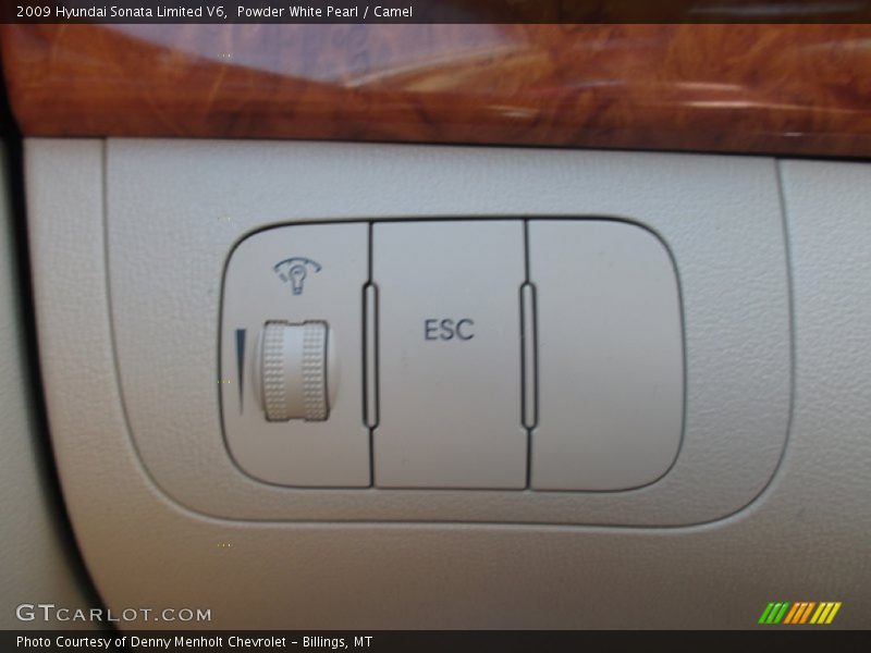 Powder White Pearl / Camel 2009 Hyundai Sonata Limited V6