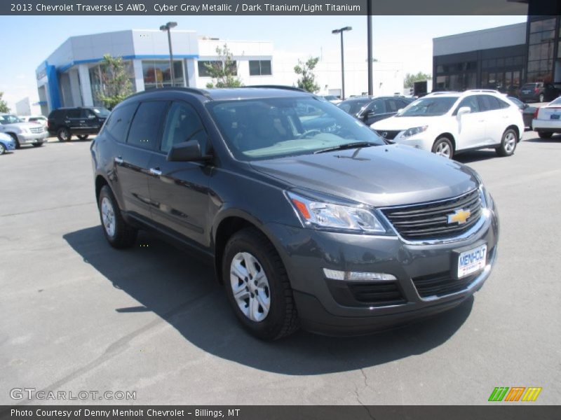 Cyber Gray Metallic / Dark Titanium/Light Titanium 2013 Chevrolet Traverse LS AWD