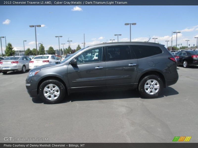 Cyber Gray Metallic / Dark Titanium/Light Titanium 2013 Chevrolet Traverse LS AWD