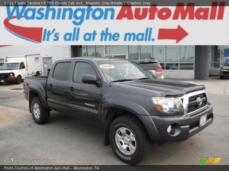 Magnetic Gray Metallic / Graphite Gray 2011 Toyota Tacoma V6 TRD Double Cab 4x4