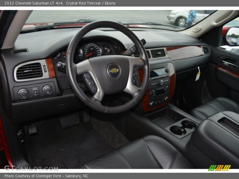 Crystal Red Tintcoat / Ebony 2013 Chevrolet Suburban LT 4x4