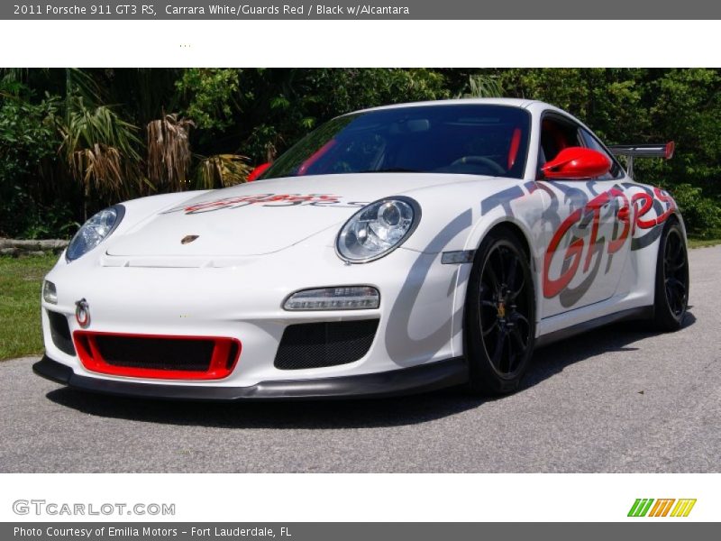 Carrara White/Guards Red / Black w/Alcantara 2011 Porsche 911 GT3 RS
