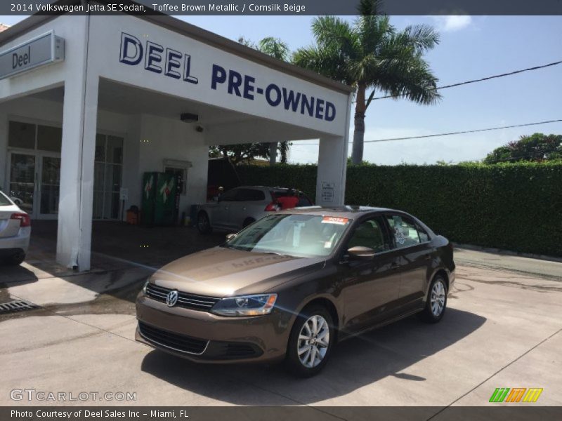Toffee Brown Metallic / Cornsilk Beige 2014 Volkswagen Jetta SE Sedan