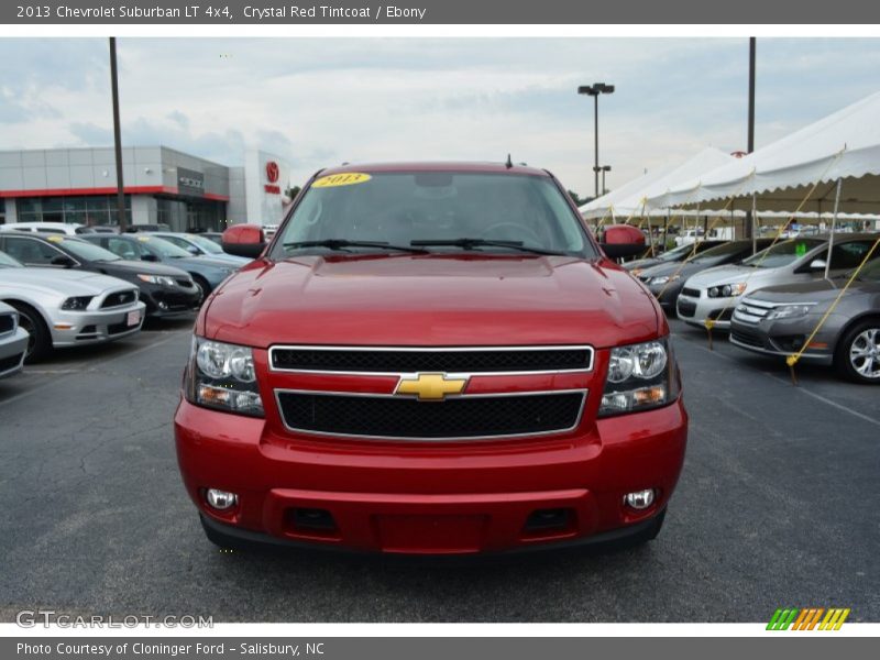 Crystal Red Tintcoat / Ebony 2013 Chevrolet Suburban LT 4x4