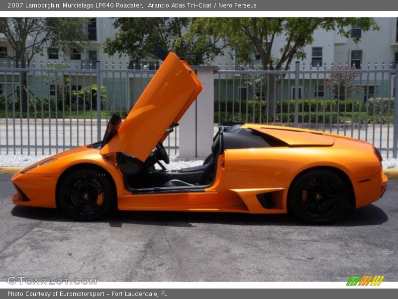 Arancio Atlas Tri-Coat / Nero Perseus 2007 Lamborghini Murcielago LP640 Roadster