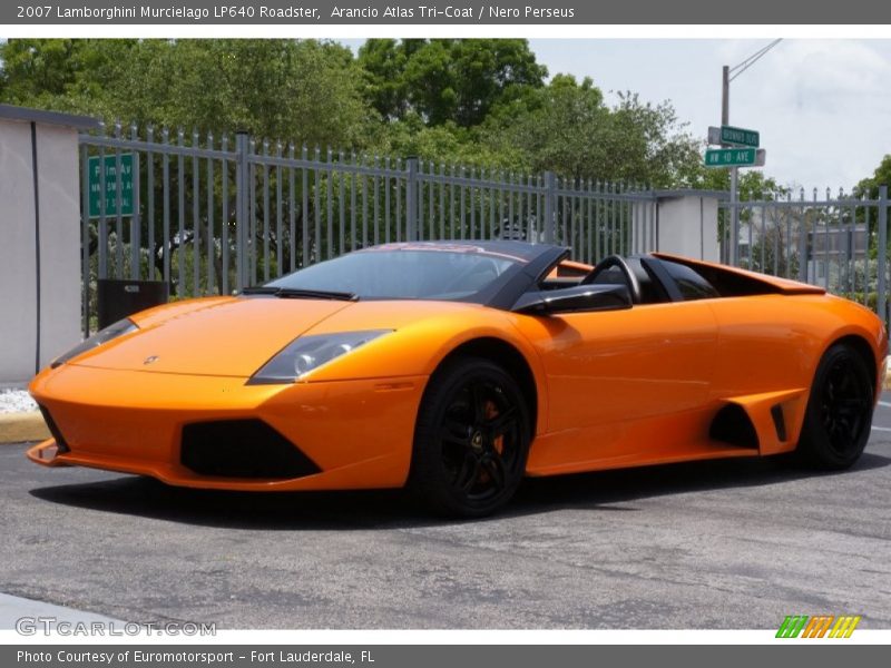 Arancio Atlas Tri-Coat / Nero Perseus 2007 Lamborghini Murcielago LP640 Roadster