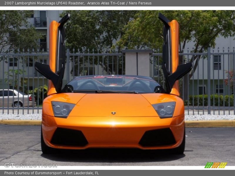 Arancio Atlas Tri-Coat / Nero Perseus 2007 Lamborghini Murcielago LP640 Roadster