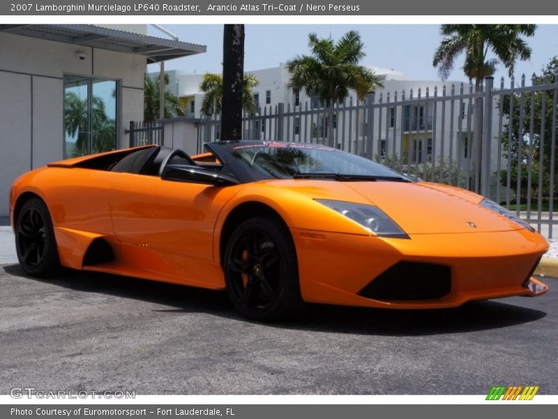 Arancio Atlas Tri-Coat / Nero Perseus 2007 Lamborghini Murcielago LP640 Roadster