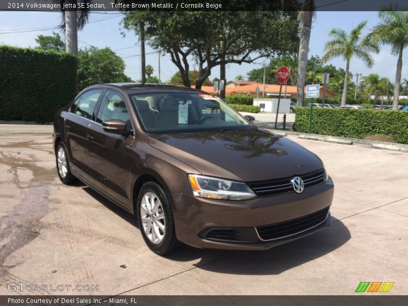 Toffee Brown Metallic / Cornsilk Beige 2014 Volkswagen Jetta SE Sedan