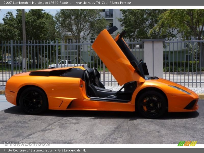 Arancio Atlas Tri-Coat / Nero Perseus 2007 Lamborghini Murcielago LP640 Roadster