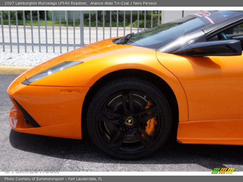 Arancio Atlas Tri-Coat / Nero Perseus 2007 Lamborghini Murcielago LP640 Roadster