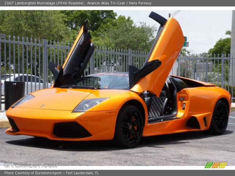 Arancio Atlas Tri-Coat / Nero Perseus 2007 Lamborghini Murcielago LP640 Roadster