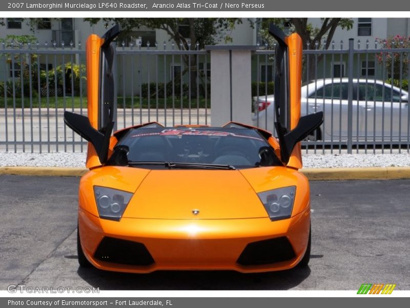 Arancio Atlas Tri-Coat / Nero Perseus 2007 Lamborghini Murcielago LP640 Roadster