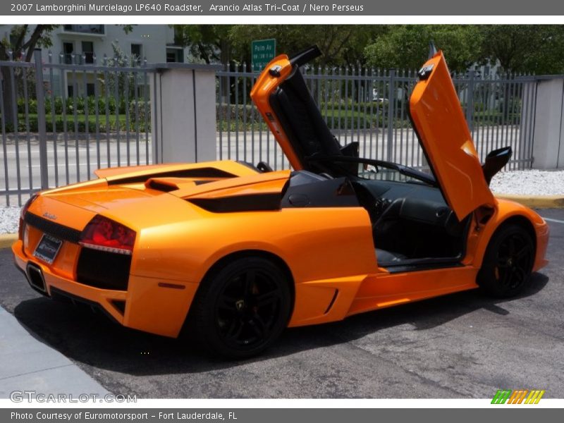 Arancio Atlas Tri-Coat / Nero Perseus 2007 Lamborghini Murcielago LP640 Roadster