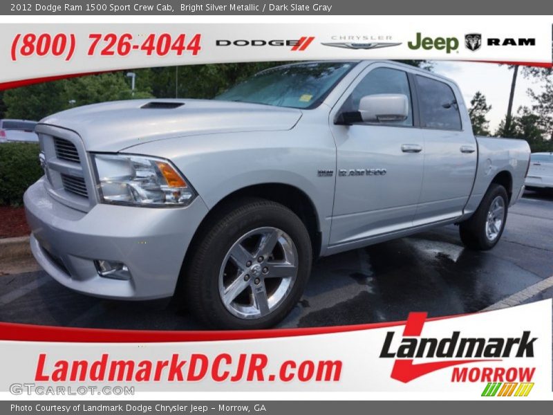 Bright Silver Metallic / Dark Slate Gray 2012 Dodge Ram 1500 Sport Crew Cab
