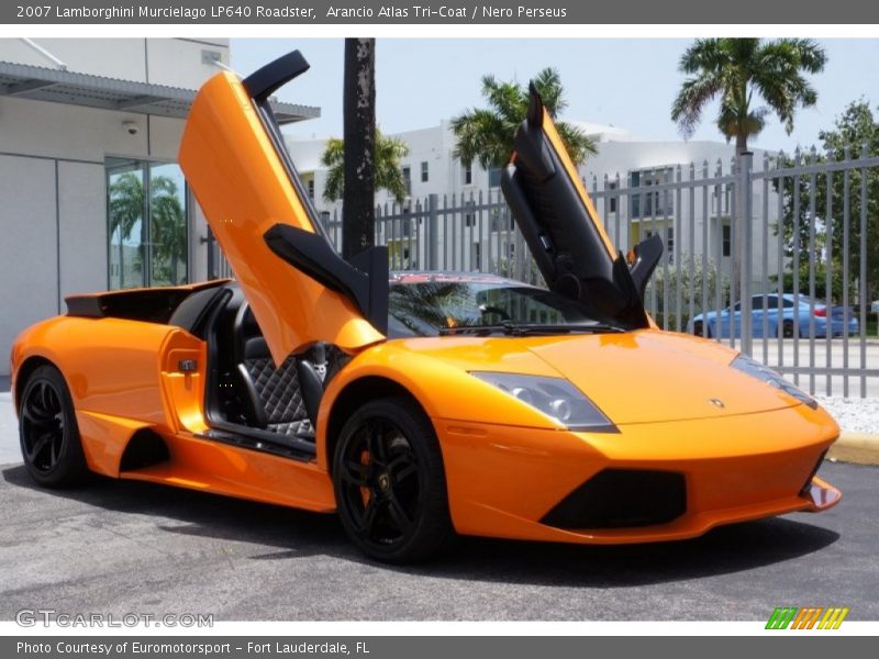 Arancio Atlas Tri-Coat / Nero Perseus 2007 Lamborghini Murcielago LP640 Roadster