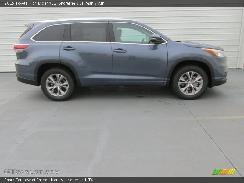 Shoreline Blue Pearl / Ash 2015 Toyota Highlander XLE
